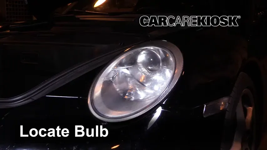 2005 Porsche 911 Carrera 3.6L 6 Cyl. Coupe (2 Door) Lights Highbeam (replace bulb)
